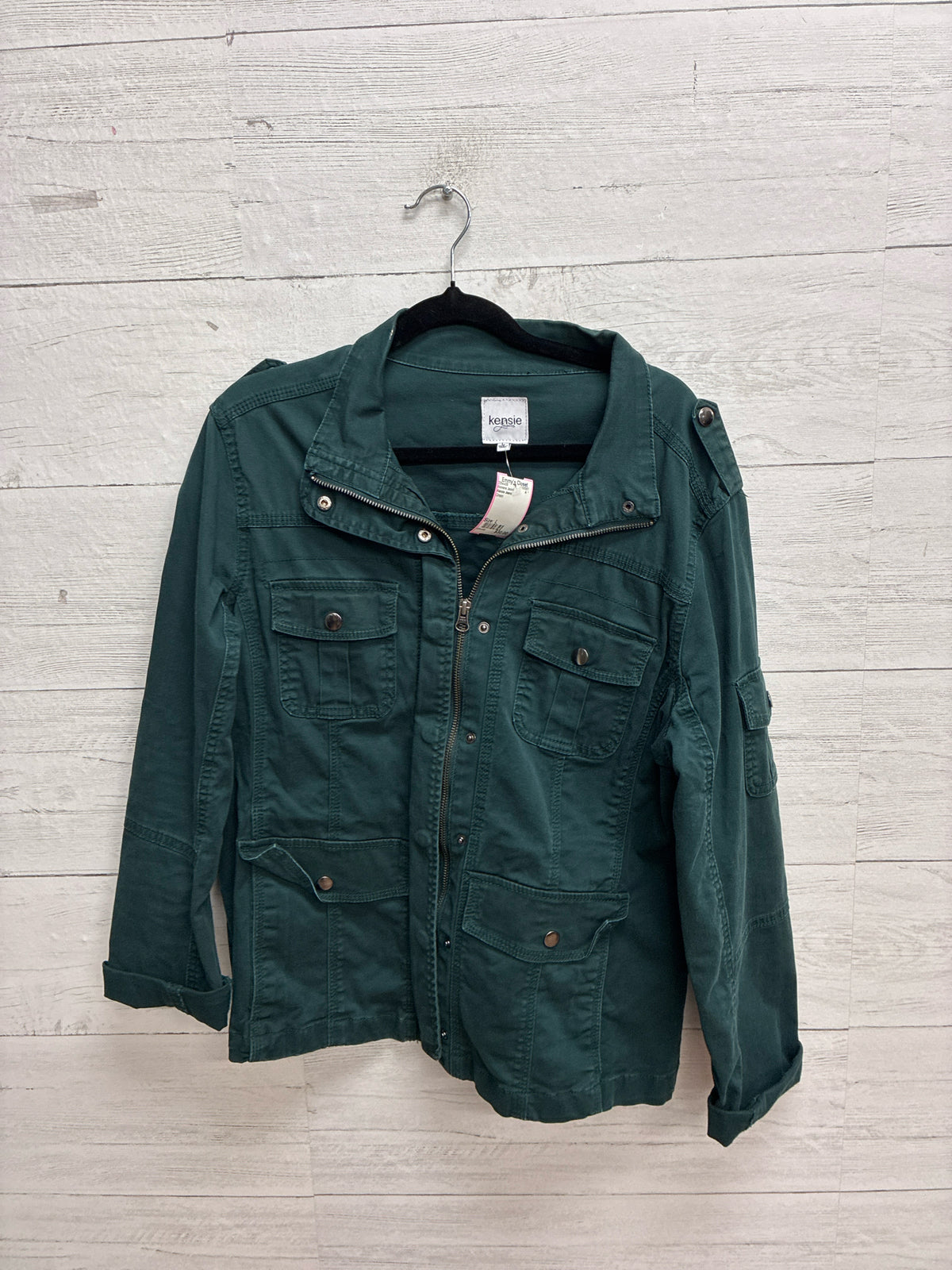 Size L Kensie Jeans Green Womens Jacket