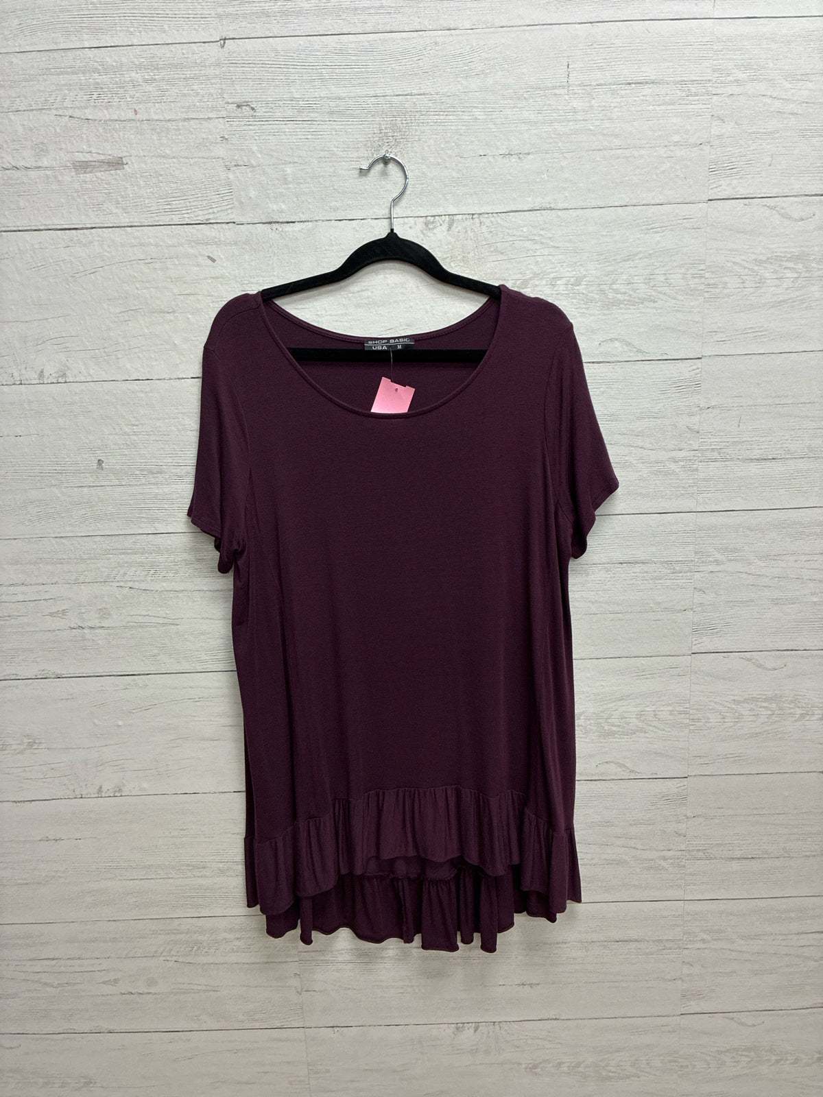 Size M shop basic Burgundy Womens Shirt