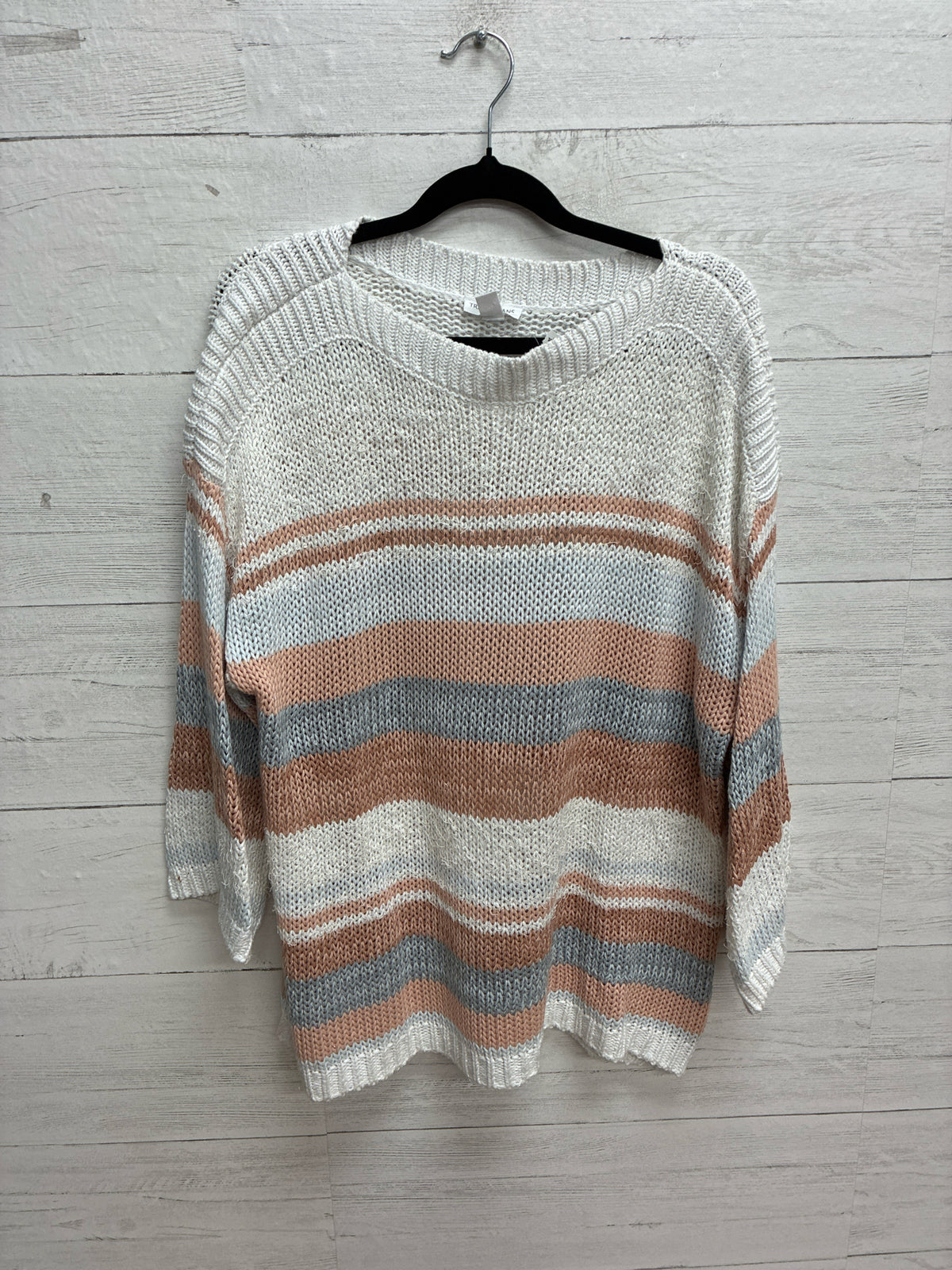 Size L Tribal Jeans white/brown Womens Sweater