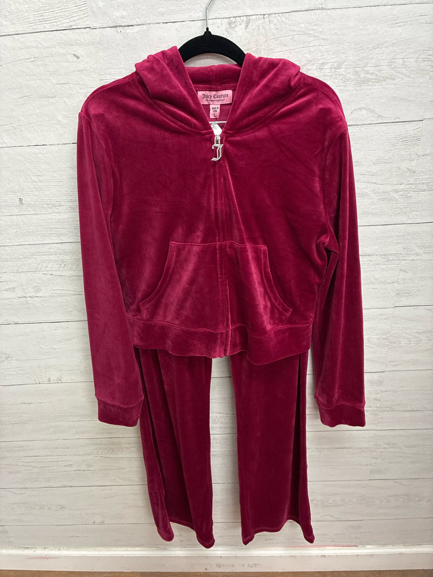 Size L Juicy Couture Red Womens 2-Pc