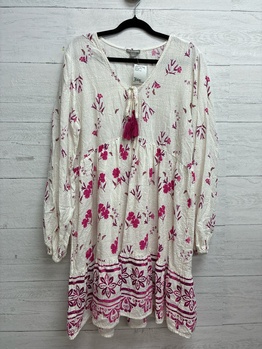 Size L Falls Creek White/pink Dress/Evening Wear