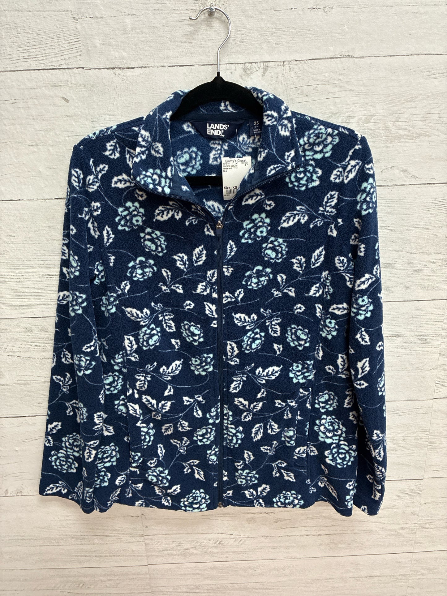 Size XS lands end Blue Womens Sweater