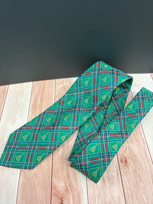 Holiday Traditions Green Men's Tie
