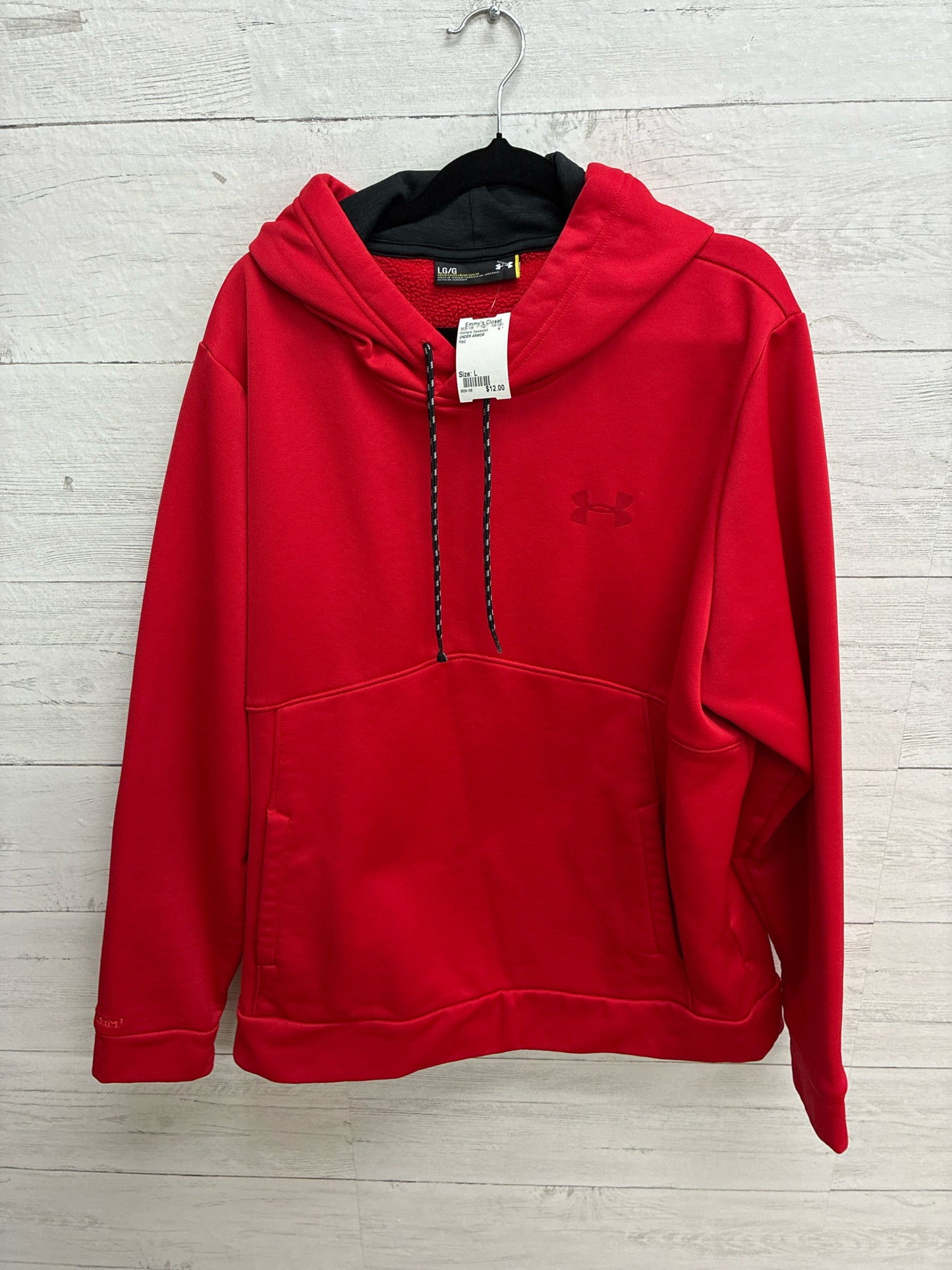 Size L UNDER ARMOR Red Womens Sweatshirt