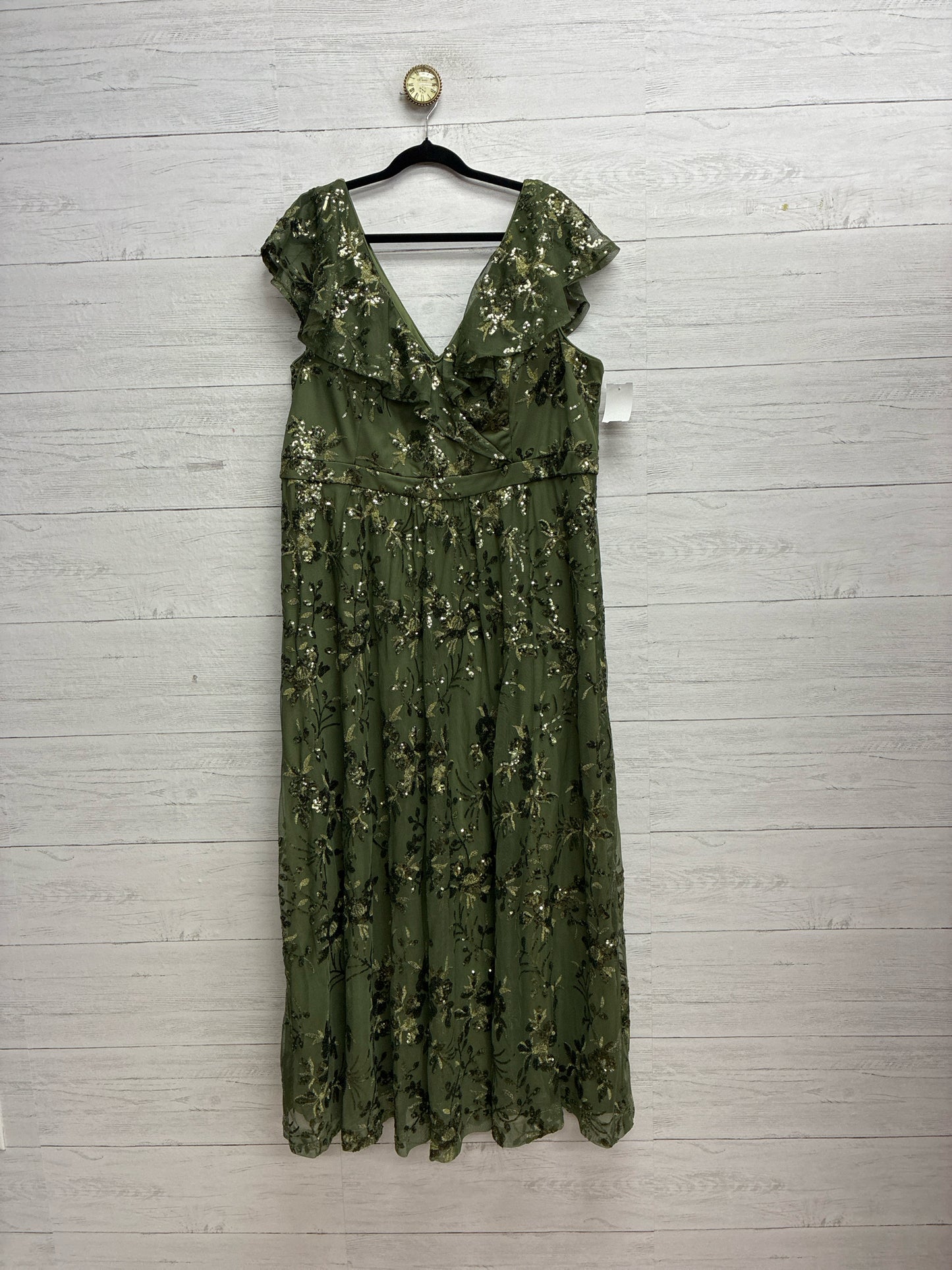 Size 3X XUIBOL Green Dress/Evening Wear