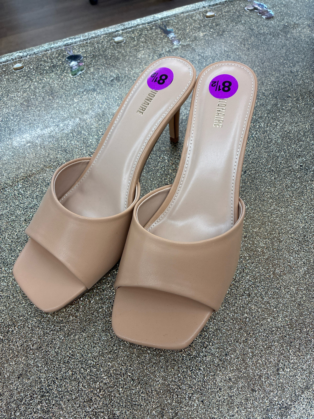 8.5 Cushionaire Beige Womens Sandal