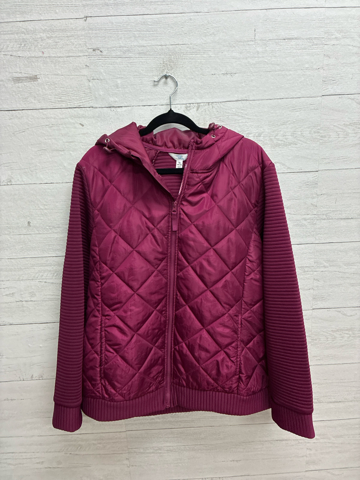 Size 1X Time & True Burgundy Womens Jacket