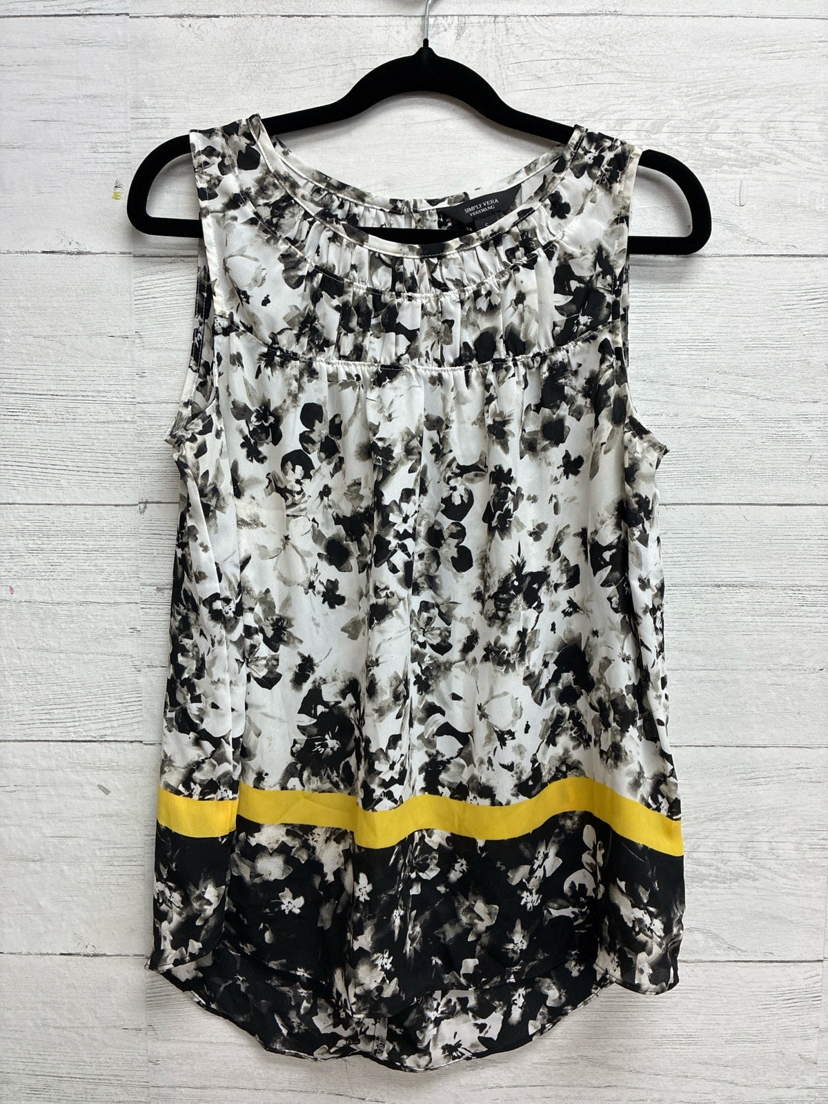 Size S Simply Vera black/white/yell Womens Shirt