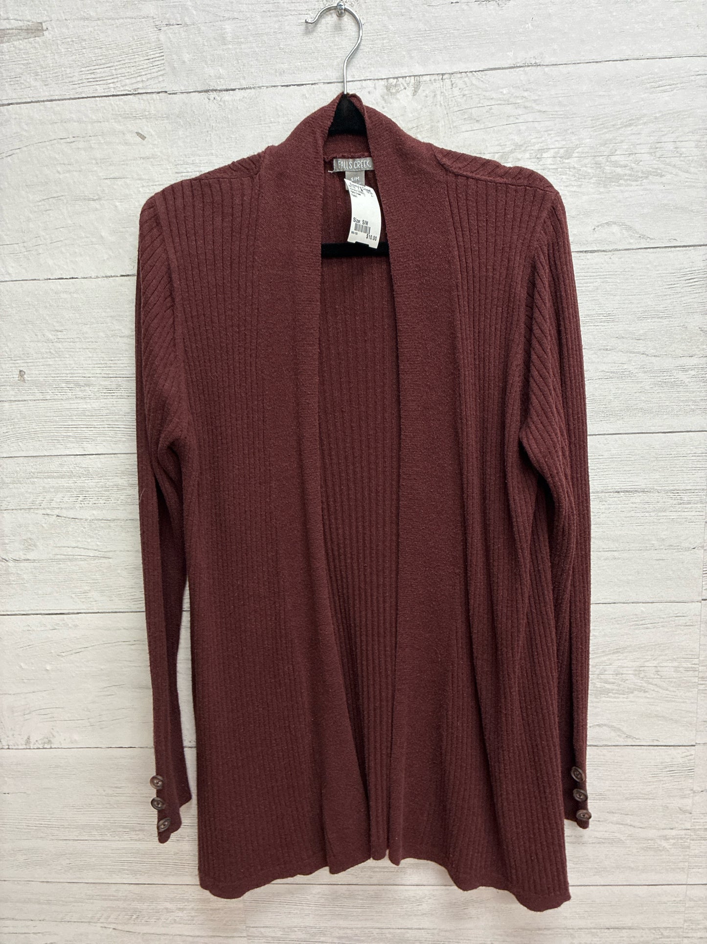 Size S/M Falls Creek Raisin Womens Sweater