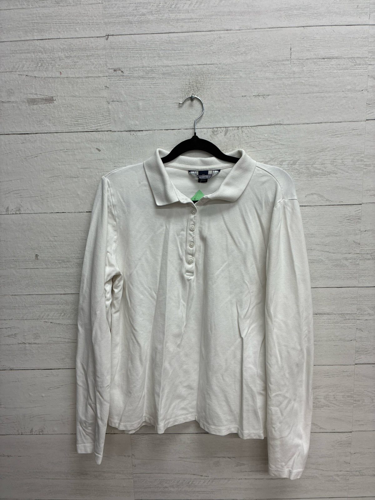 Size M lands end White Womens Shirt