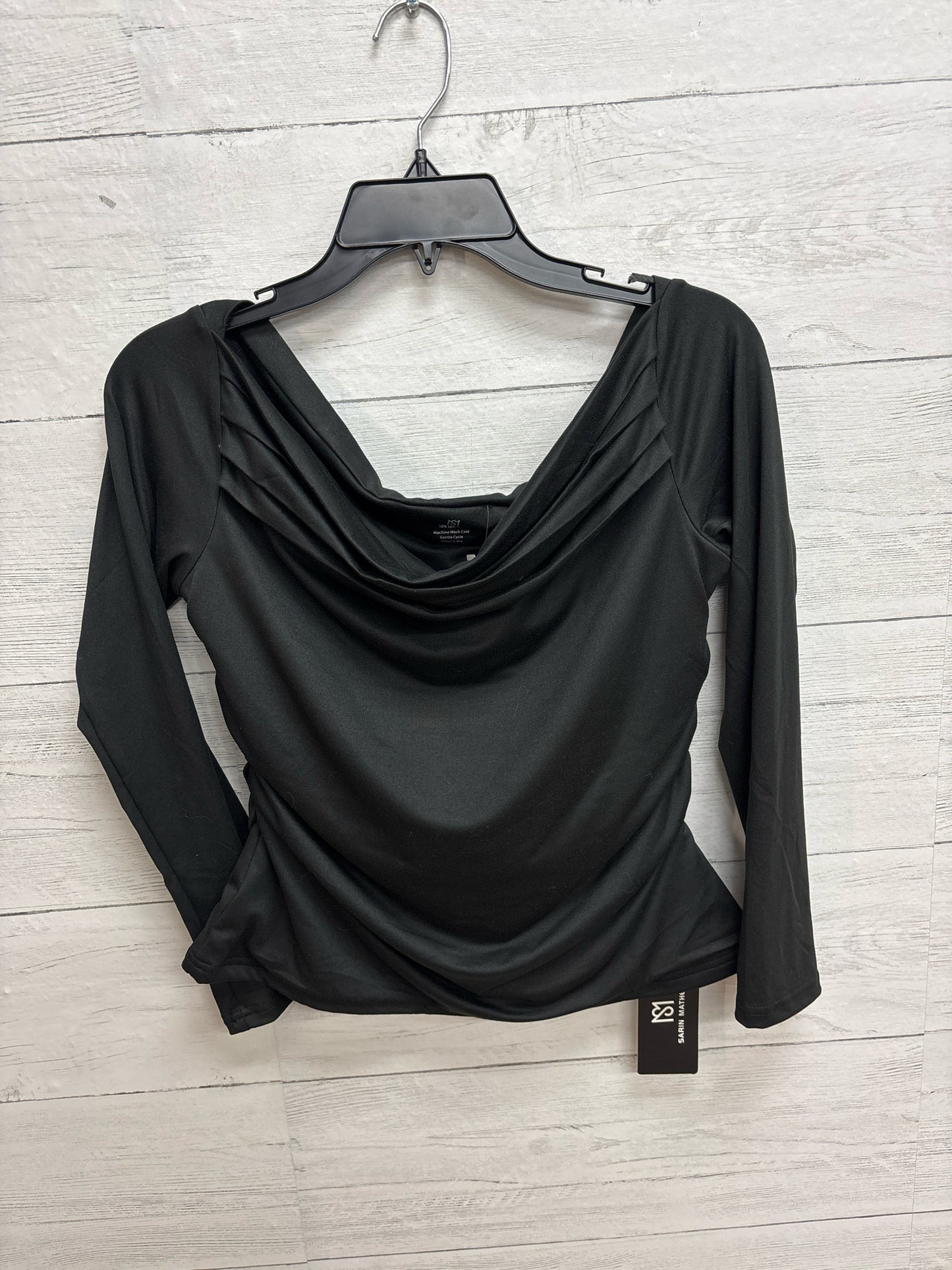 Size L SARIN MATHEWS Black Womens Shirt