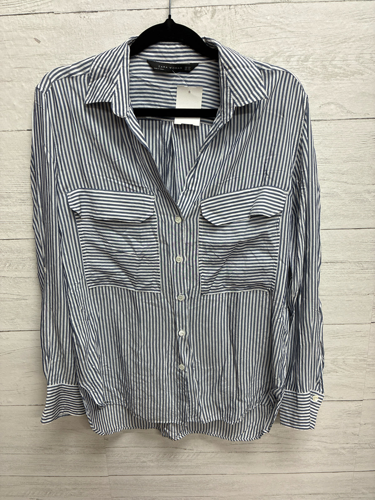 Size XS Zara Blue/White Womens Shirt