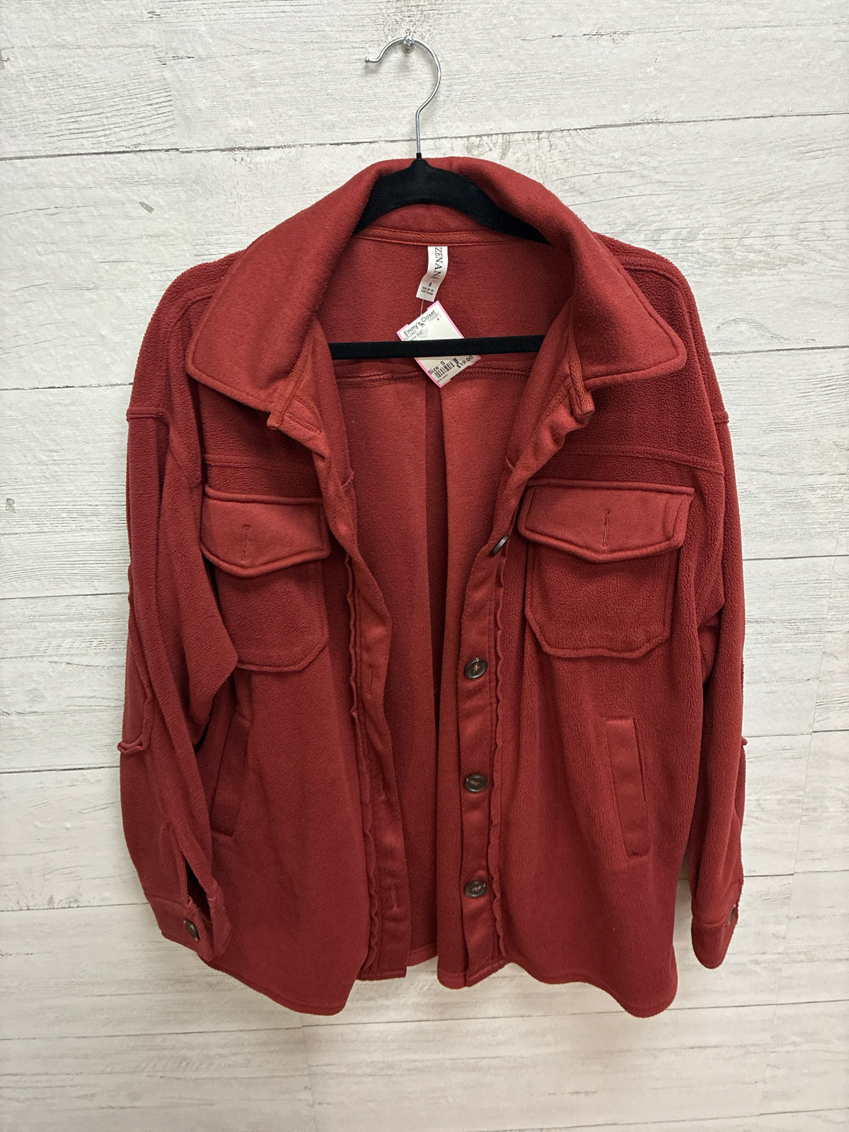 Size S Zenana Rust Womens Shirt