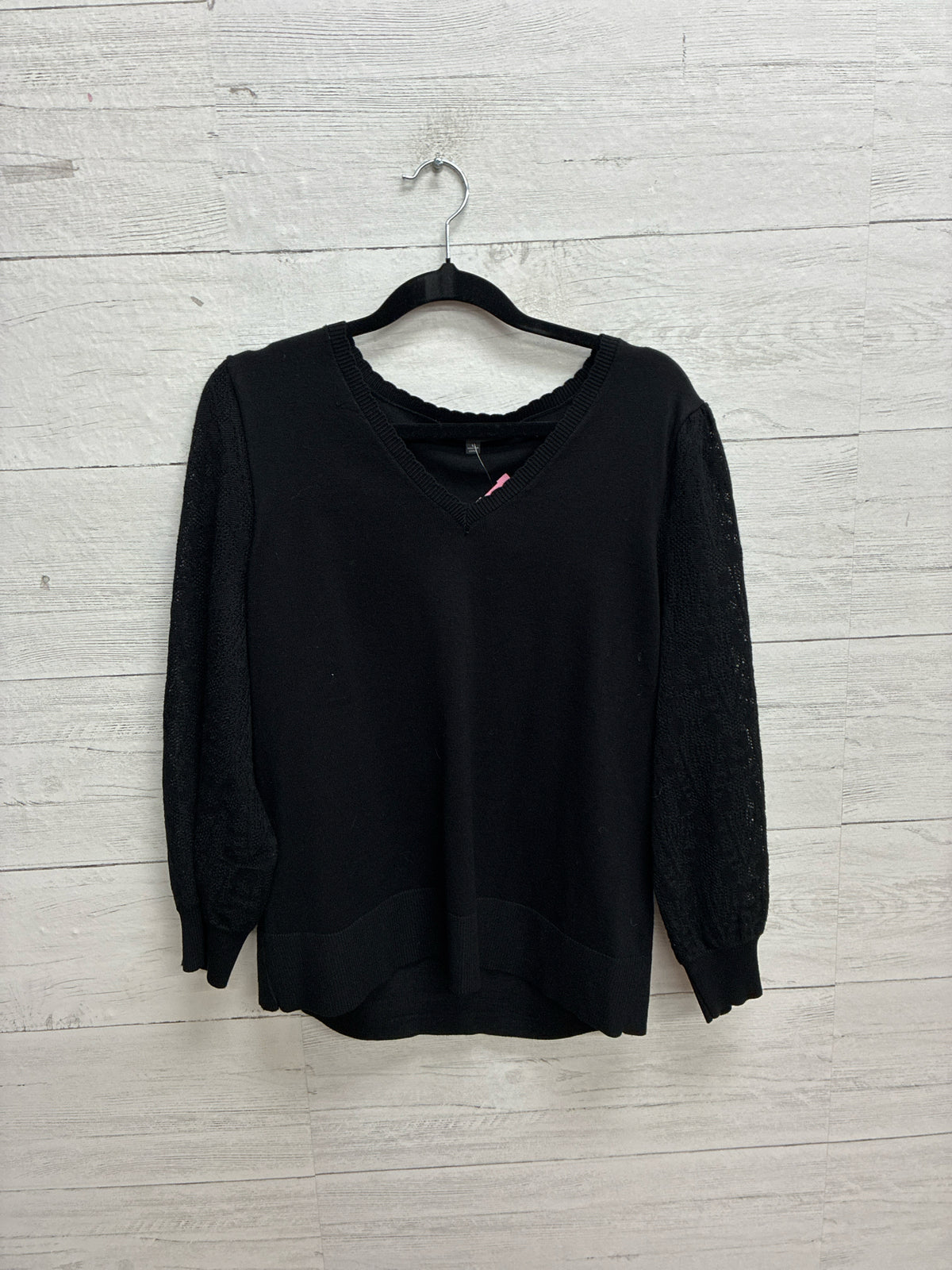 Size L Adrianna Papell Black Womens Sweater
