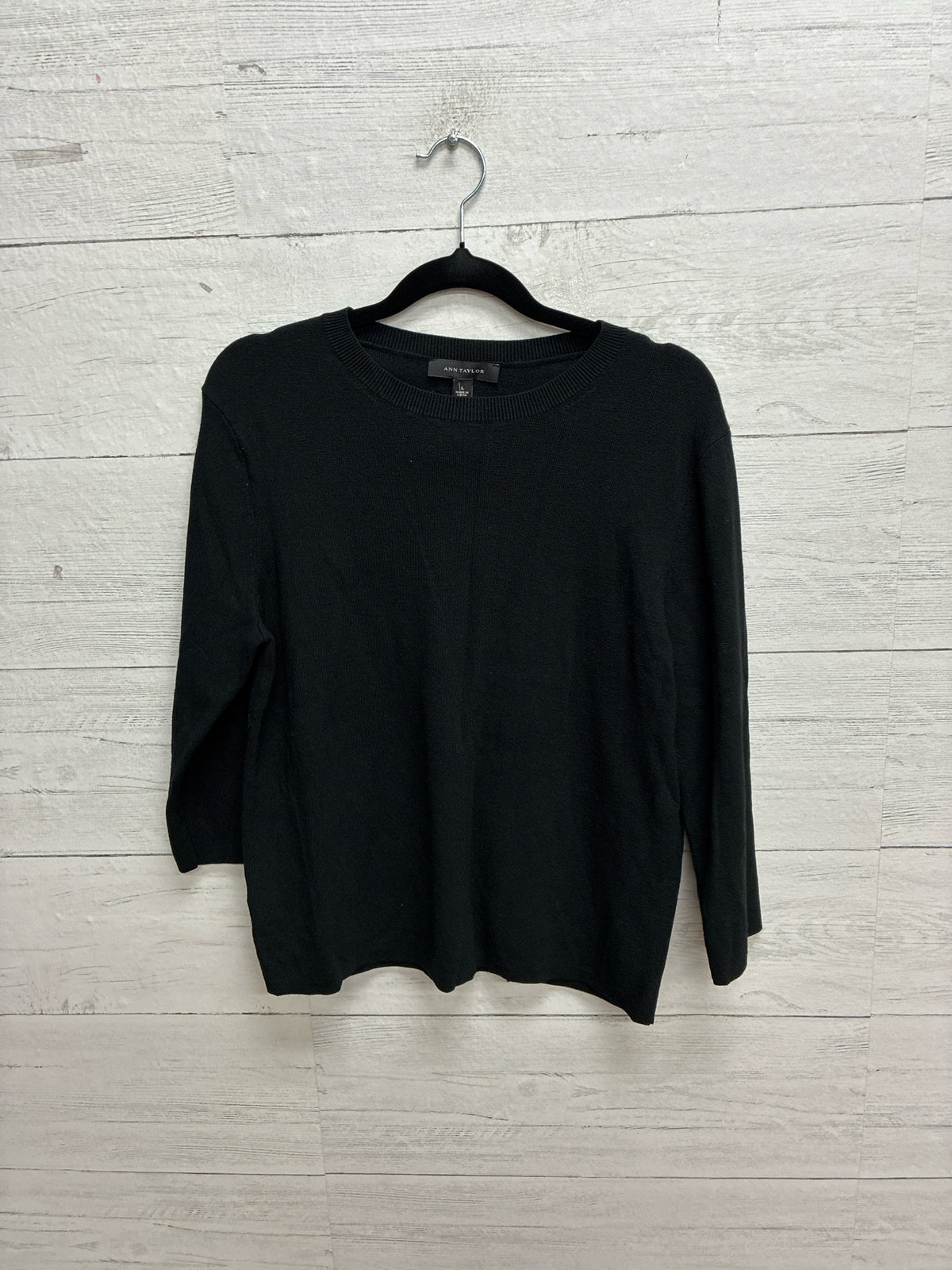 Size L Ann Taylor Black Womens Shirt