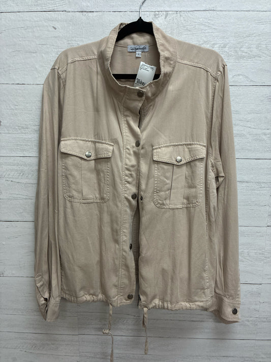 Size L Magnolia Boutique Tan Womens Jacket