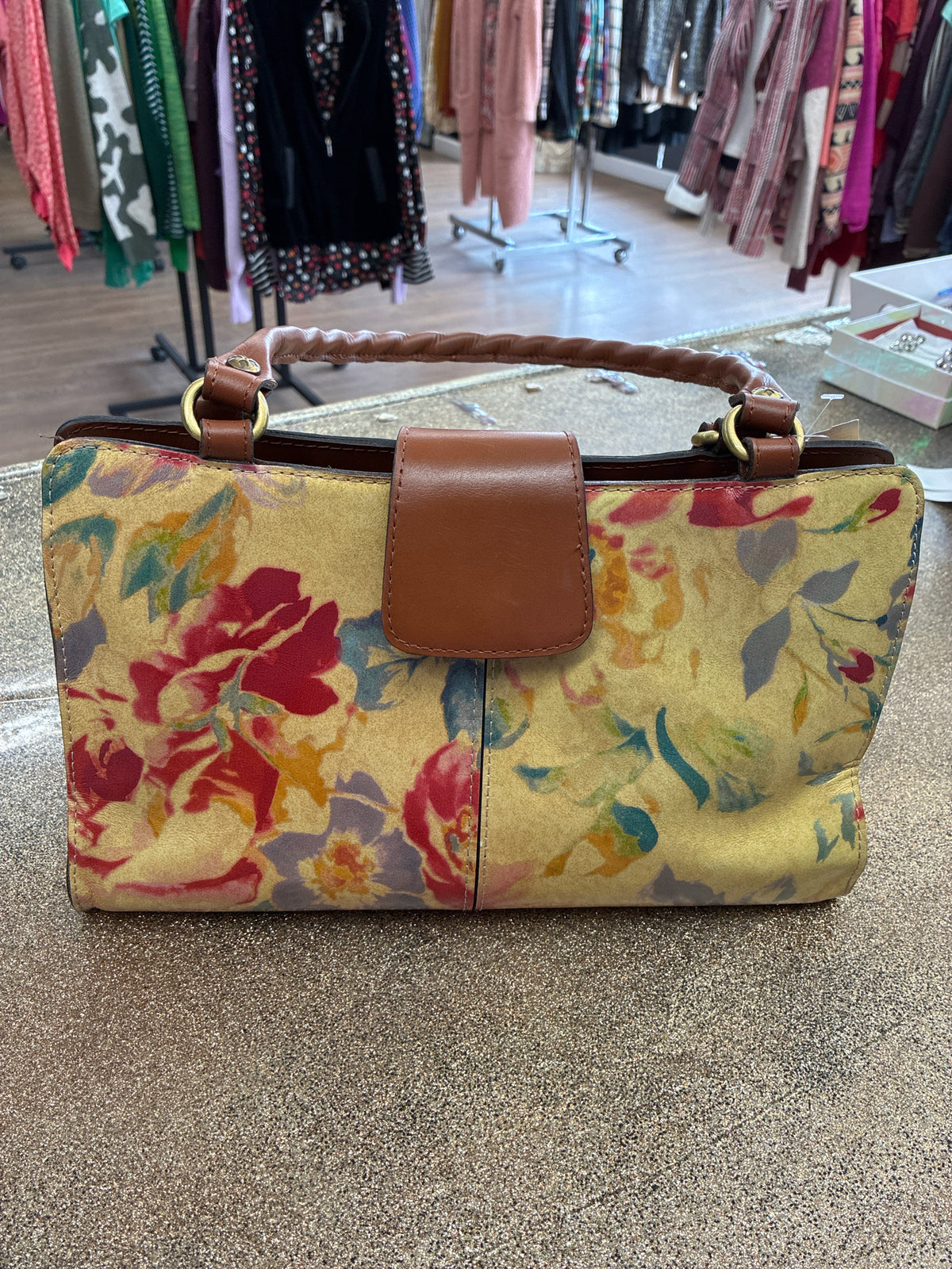 Patricia Nash tan Print Purse