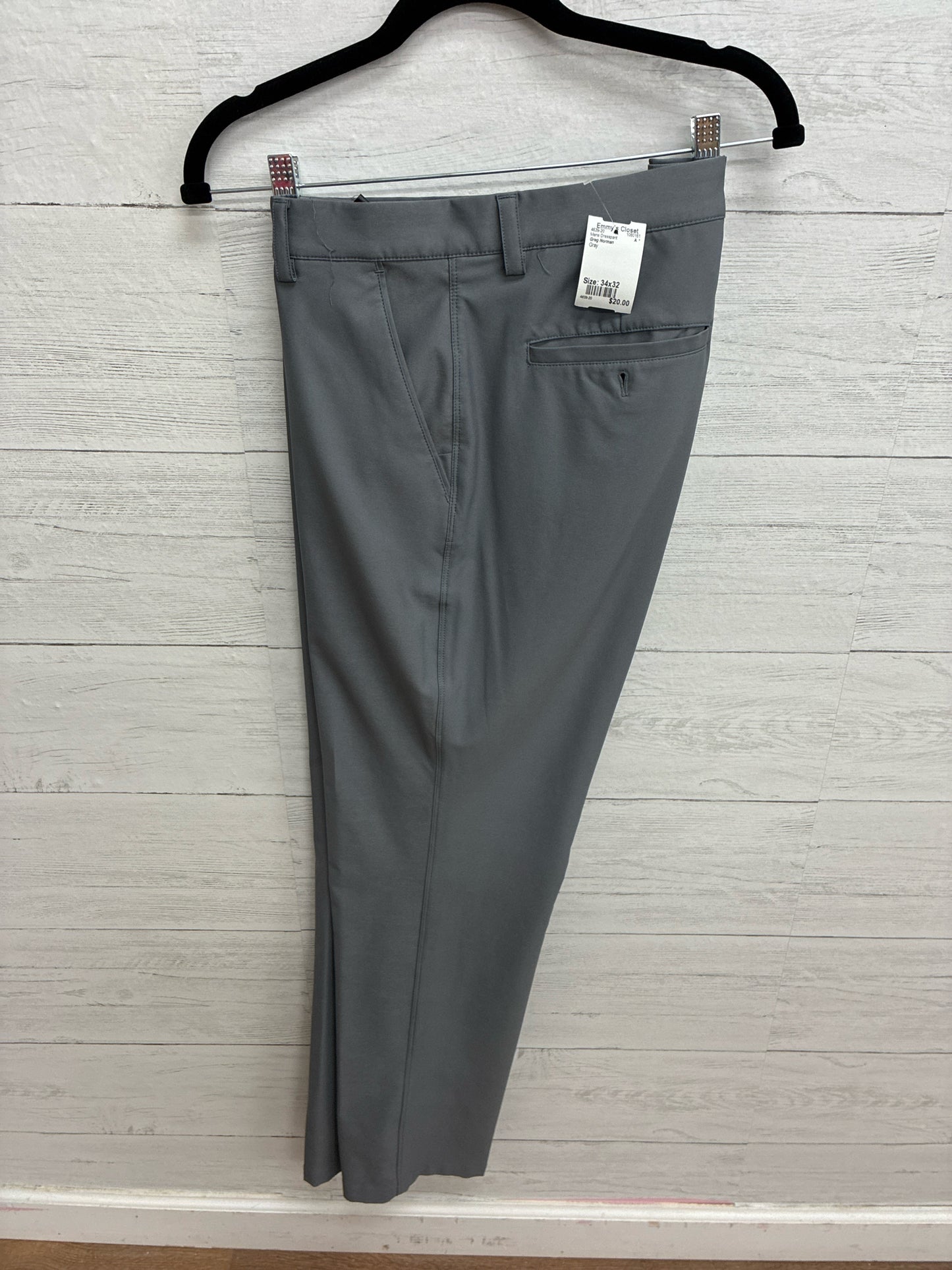 Size 34x32 Greg Norman Gray Mens Dresspant