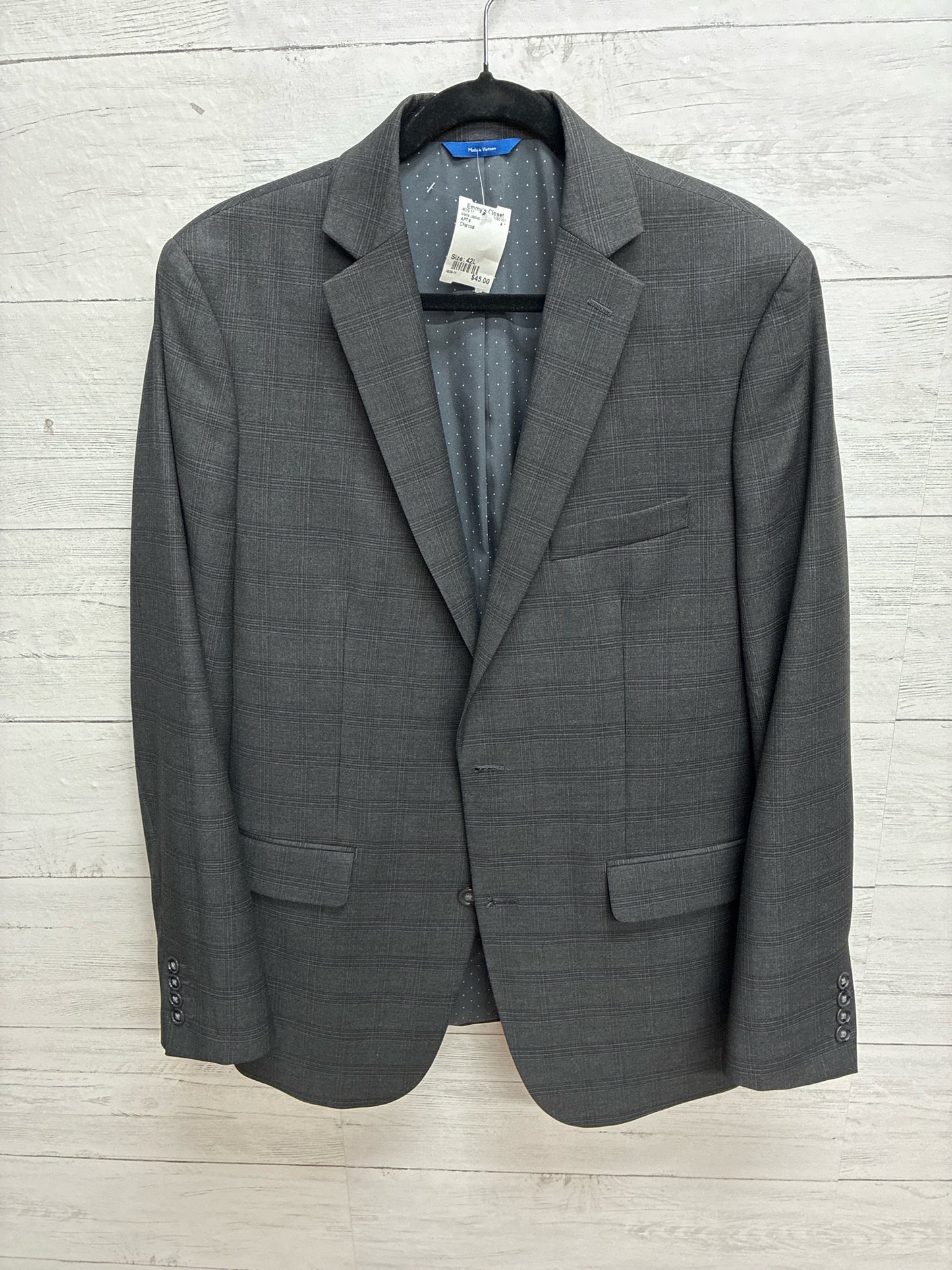 Size 42L APT.9 Charcoal Mens Jacket