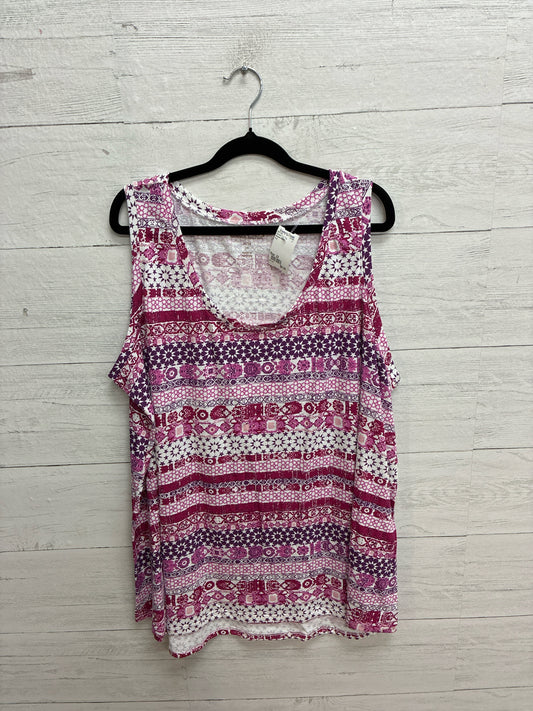Size 2X Women Within Pink Womens Tank-Top