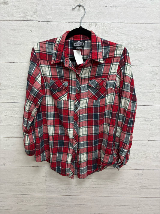 Size M ANGIE Red Womens Shirt