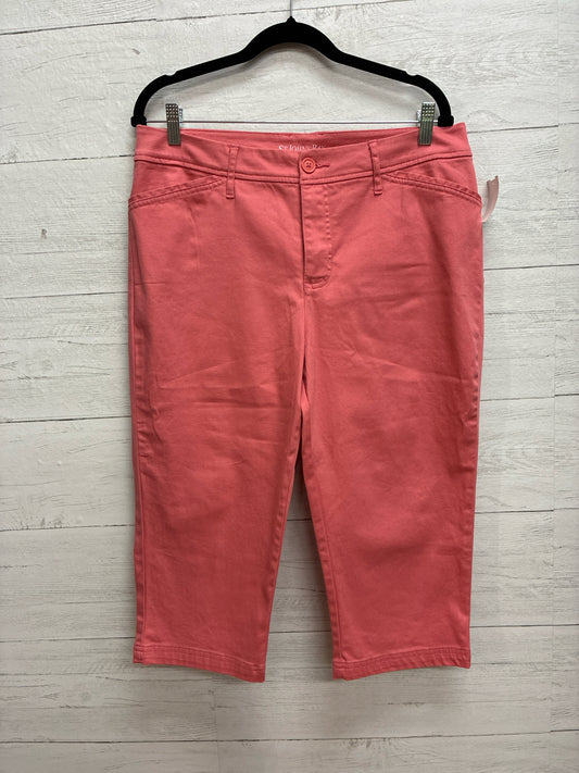 Size 14 St johns bay Melon Womens Capri