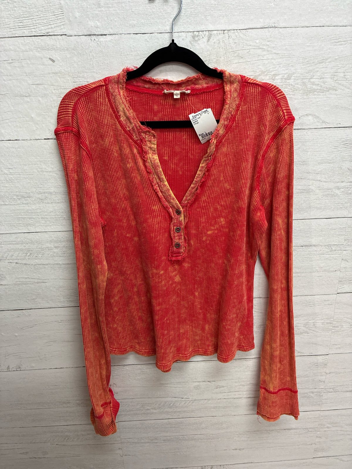 Size L mystree Orange Womens Shirt