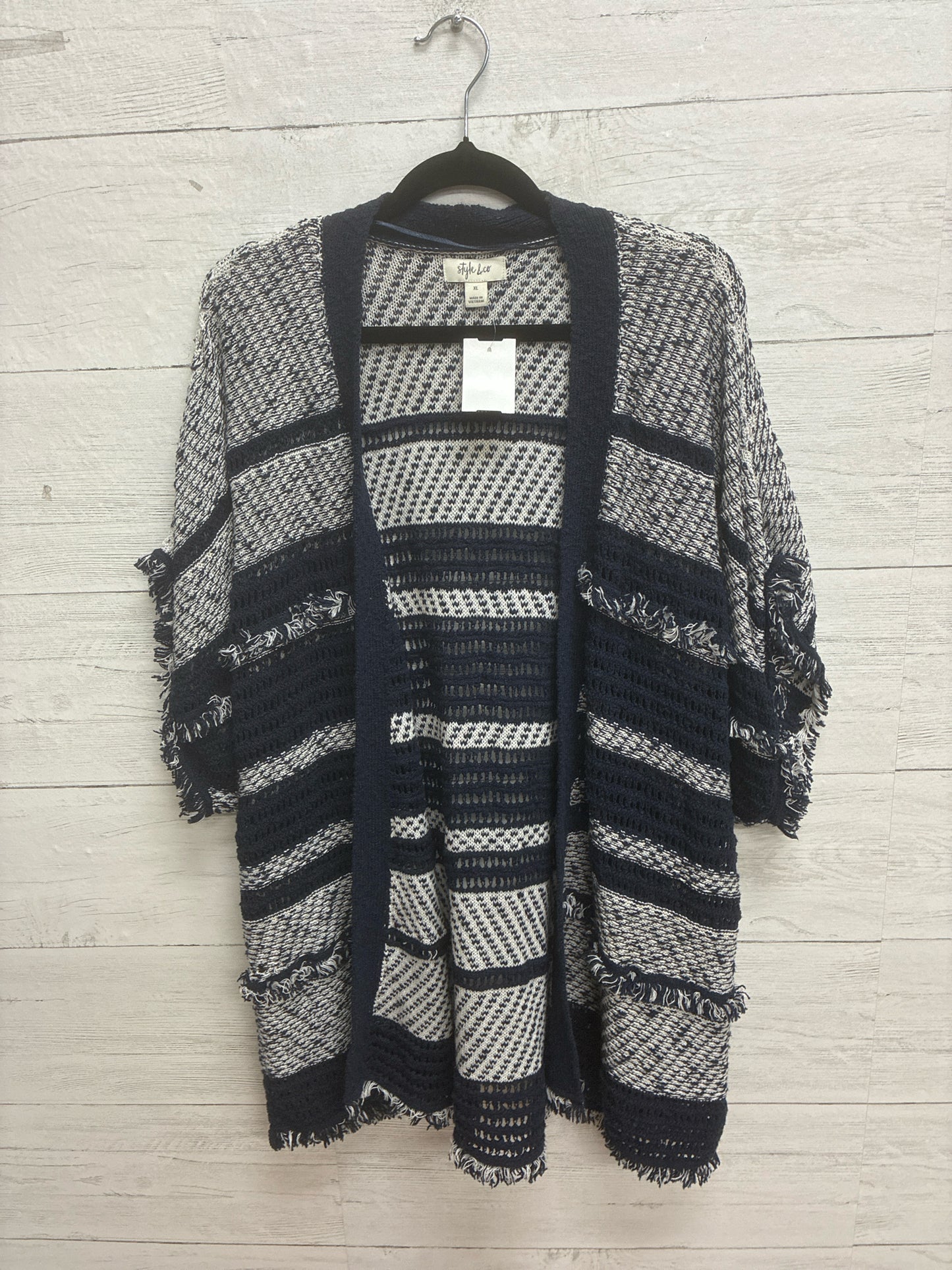 Size XL Style  & Co Navy Womens Cardigan