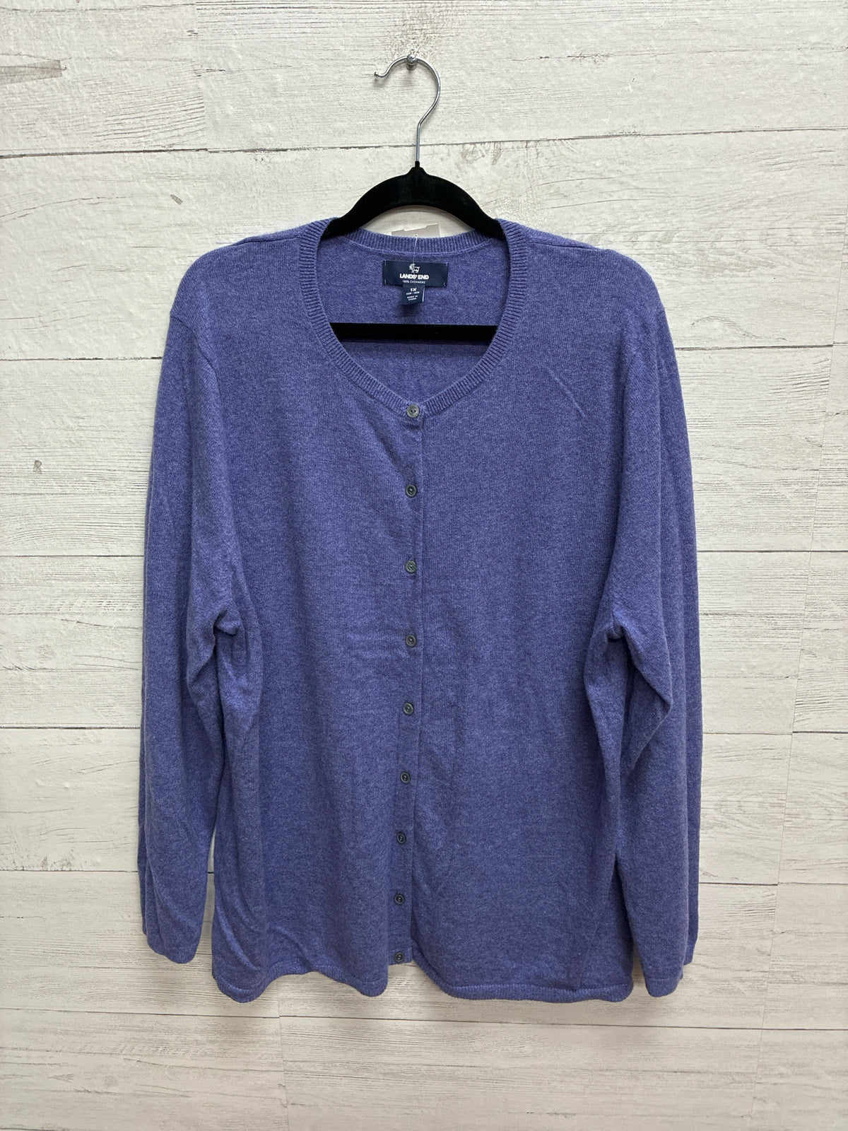 Size 1X lands end Purple Womens Sweater