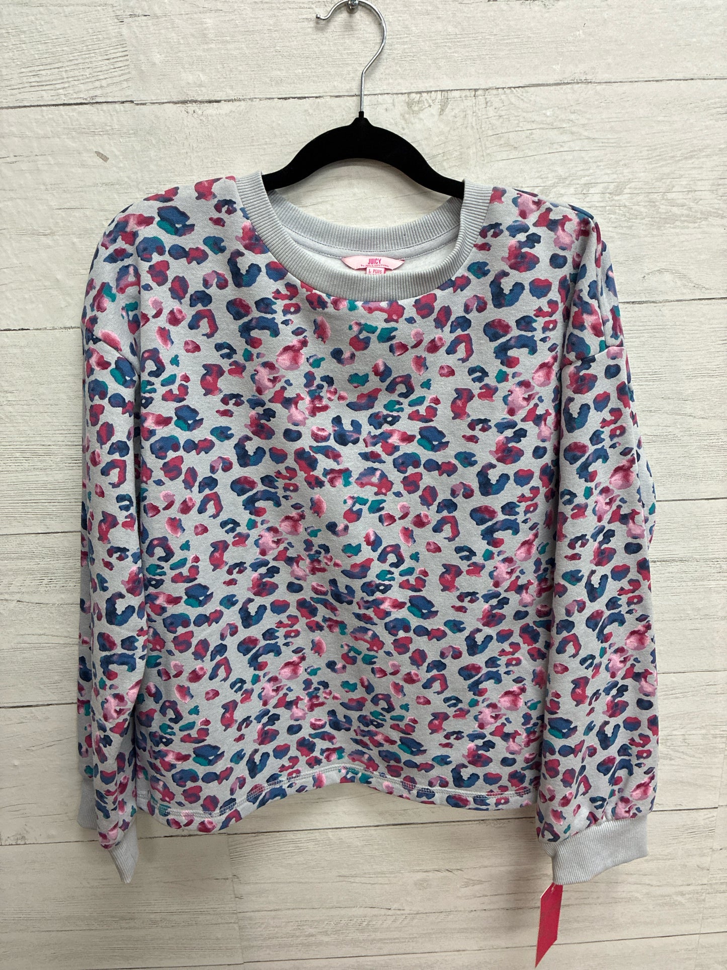 Size L Plus Juicy Couture Grey Womens Sweatshirt