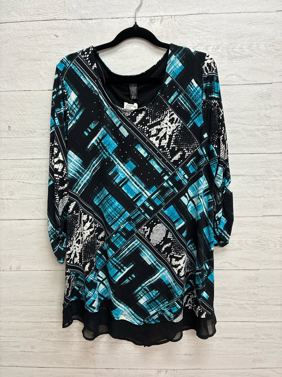 Size L Style  & Co Black Womens Shirt