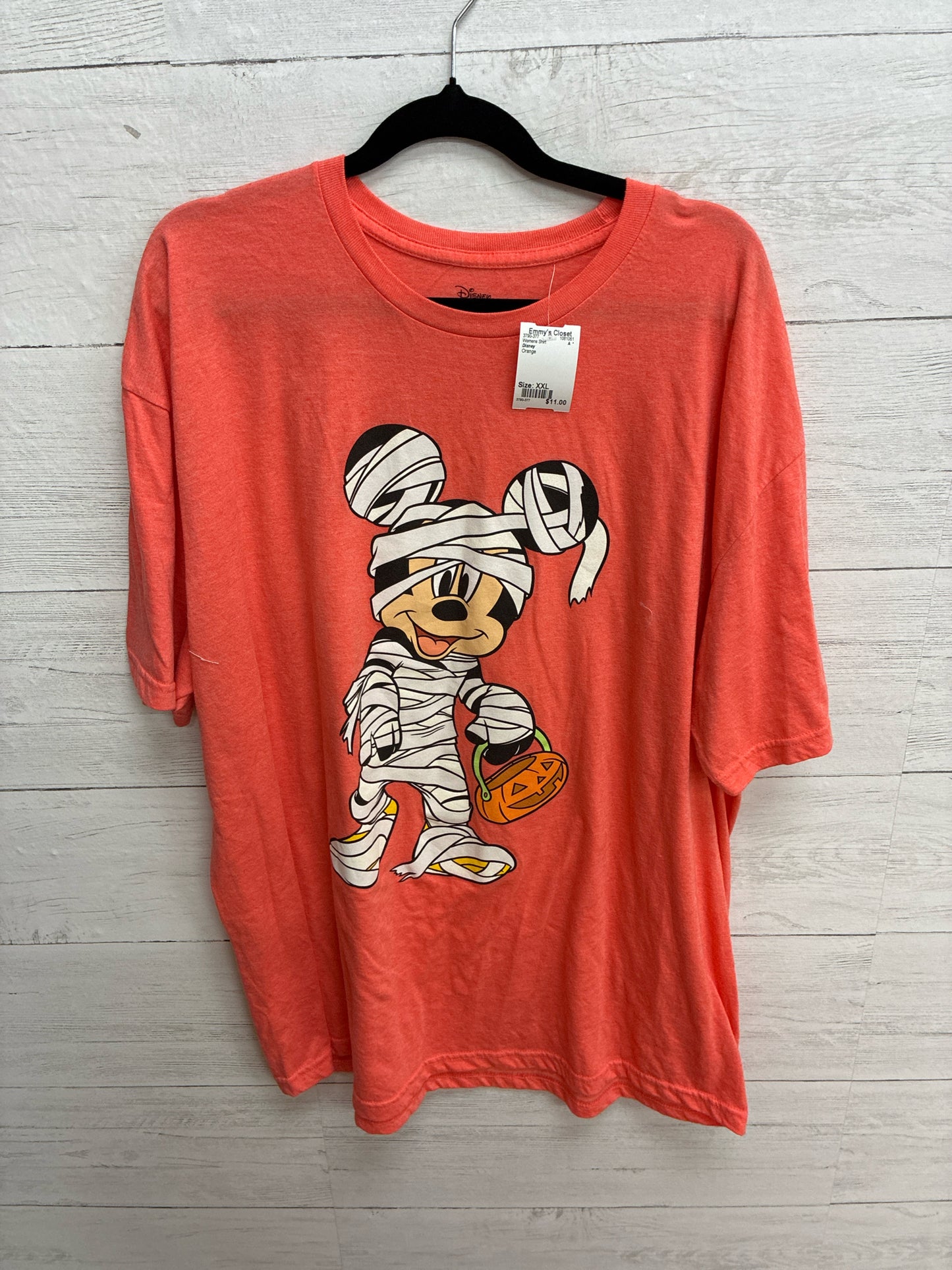 Size XXL Disney Orange Womens Shirt