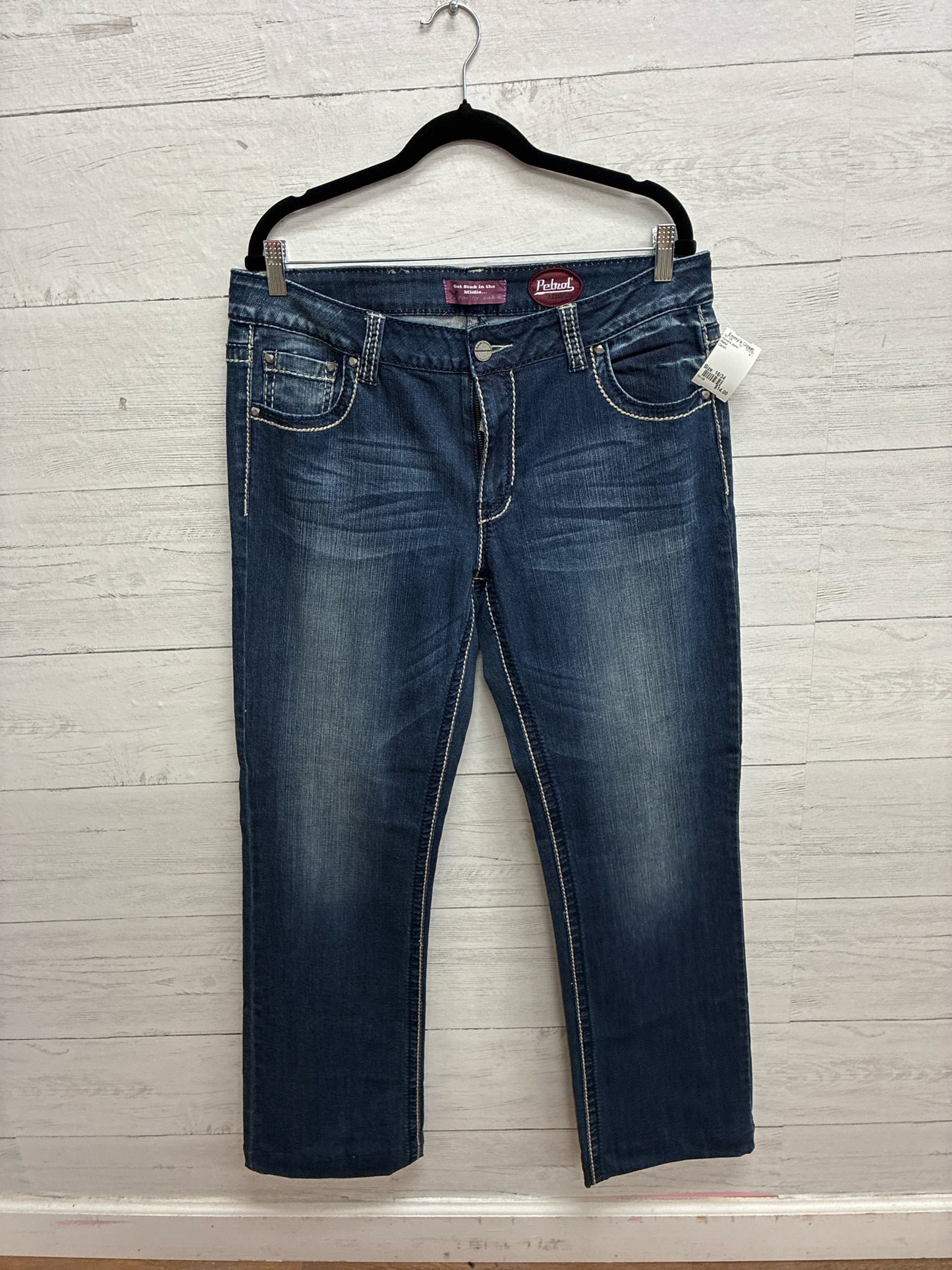 Size 16/34 Petrol Denim Womens Jeans