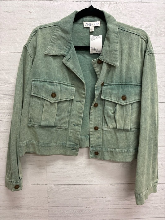 Size L SHE + SKY Green Womens Jacket