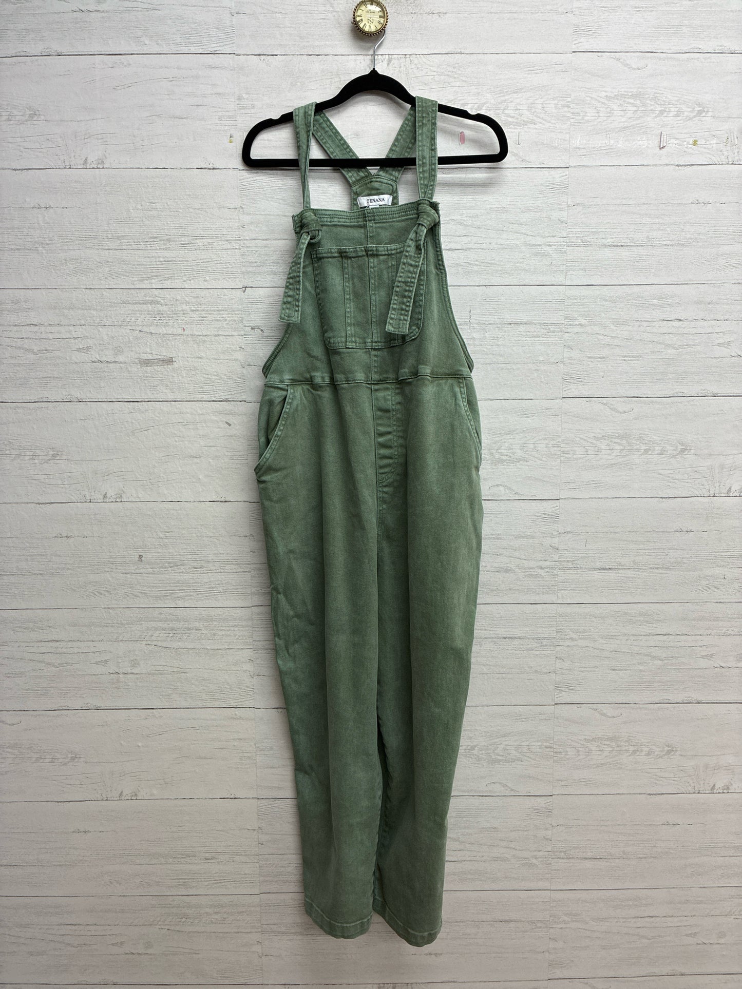 Size M Zenana Green Womens Overall