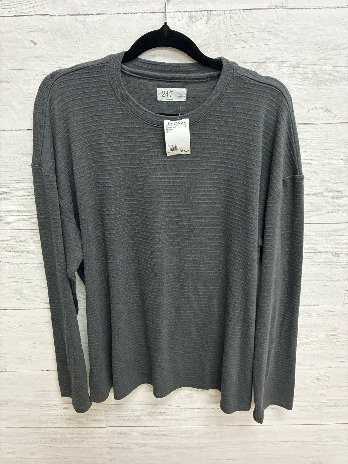 Size L Maurices Grey Womens Shirt