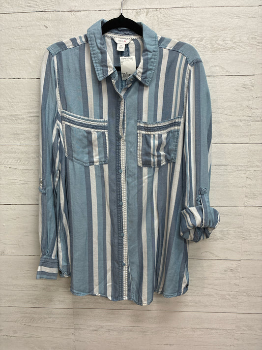 Size M Intro. Blue Womens Shirt