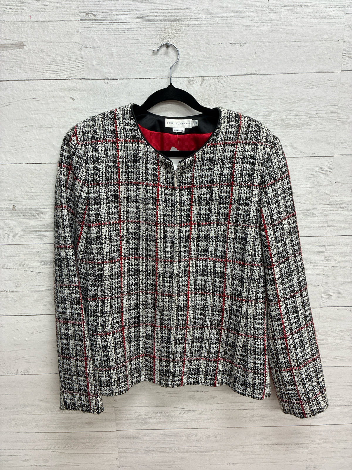 Size 14 Garfield & Marks Red/black Womens Jacket