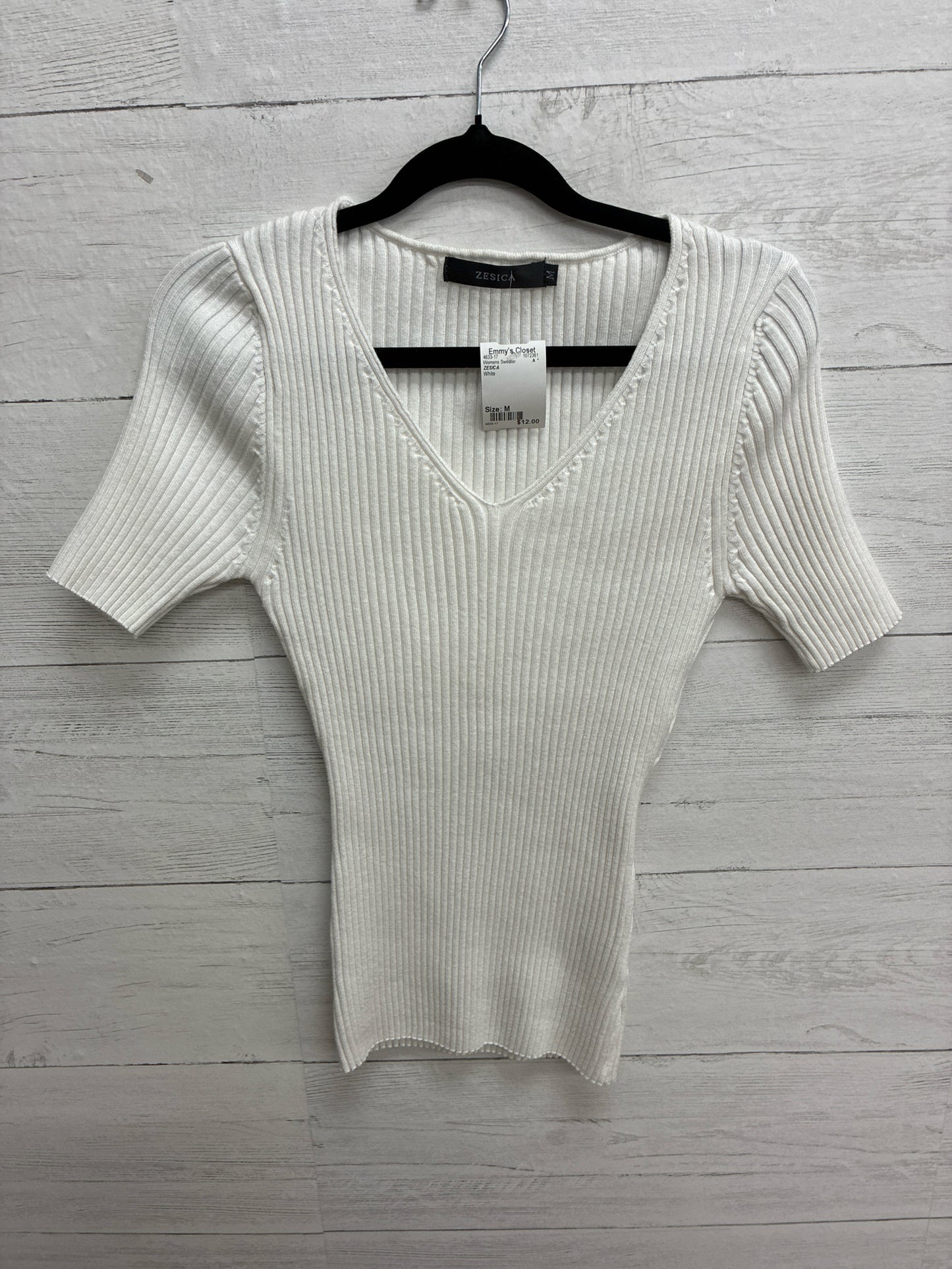 Size M ZESICA White Womens Sweater