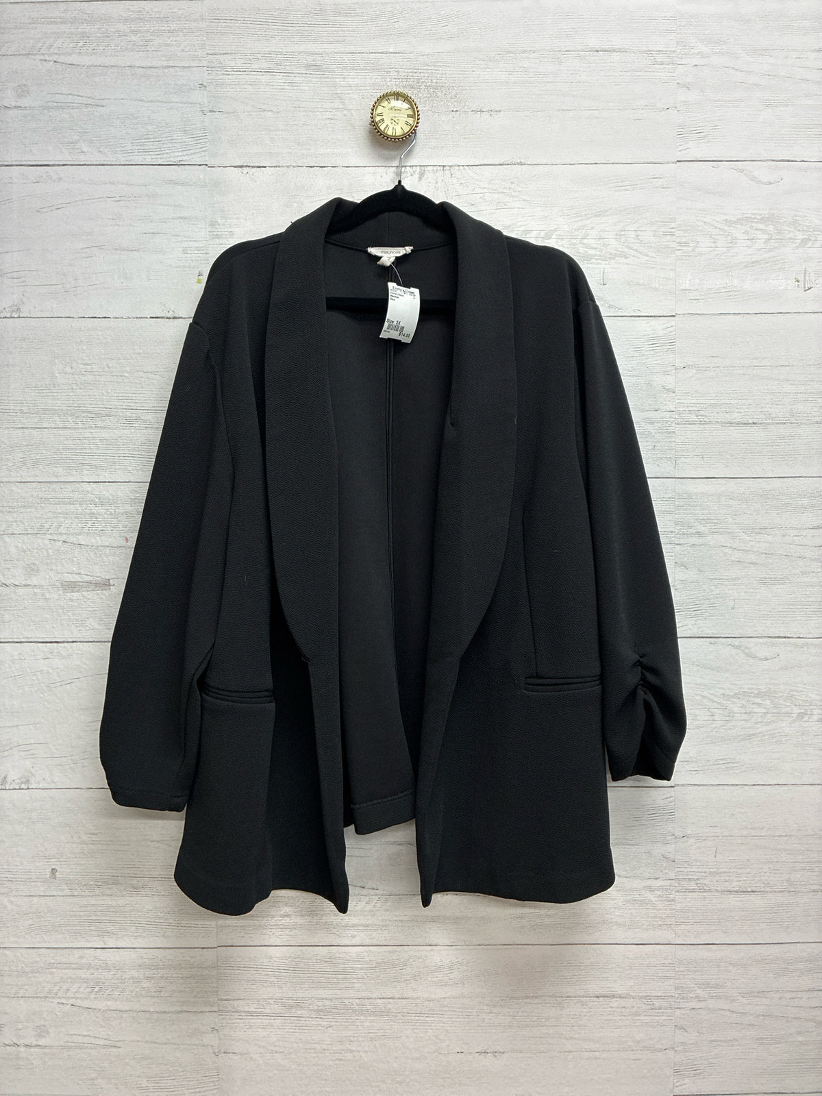 Size 3X Maurices Black Womens Blazer