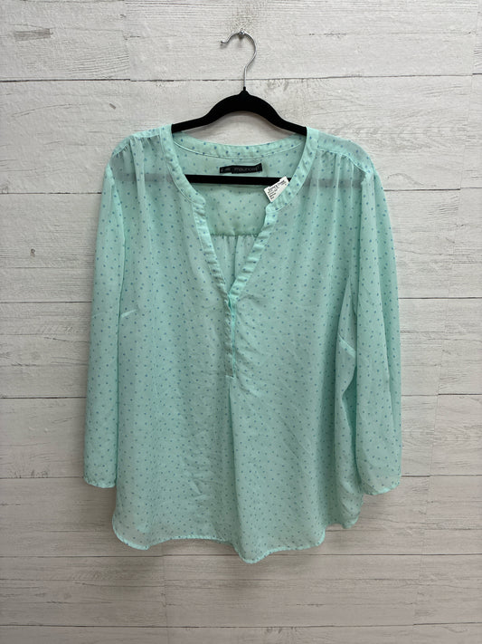 Size 2X Maurices Blue Womens Shirt