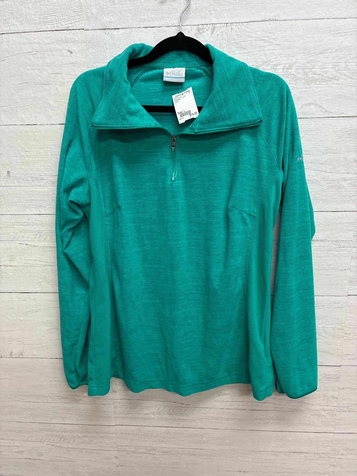 Size L Columbia Green Womens Shirt