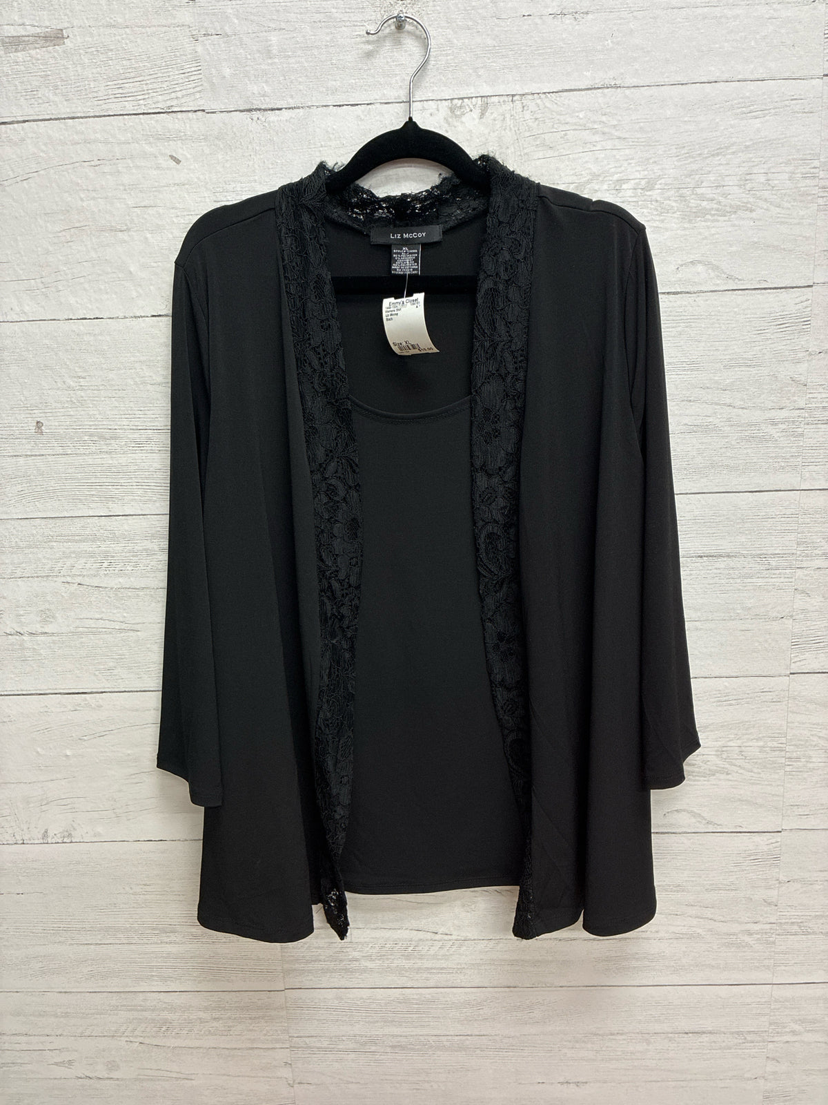 Size XL Liz Mccoy Black Womens Shirt