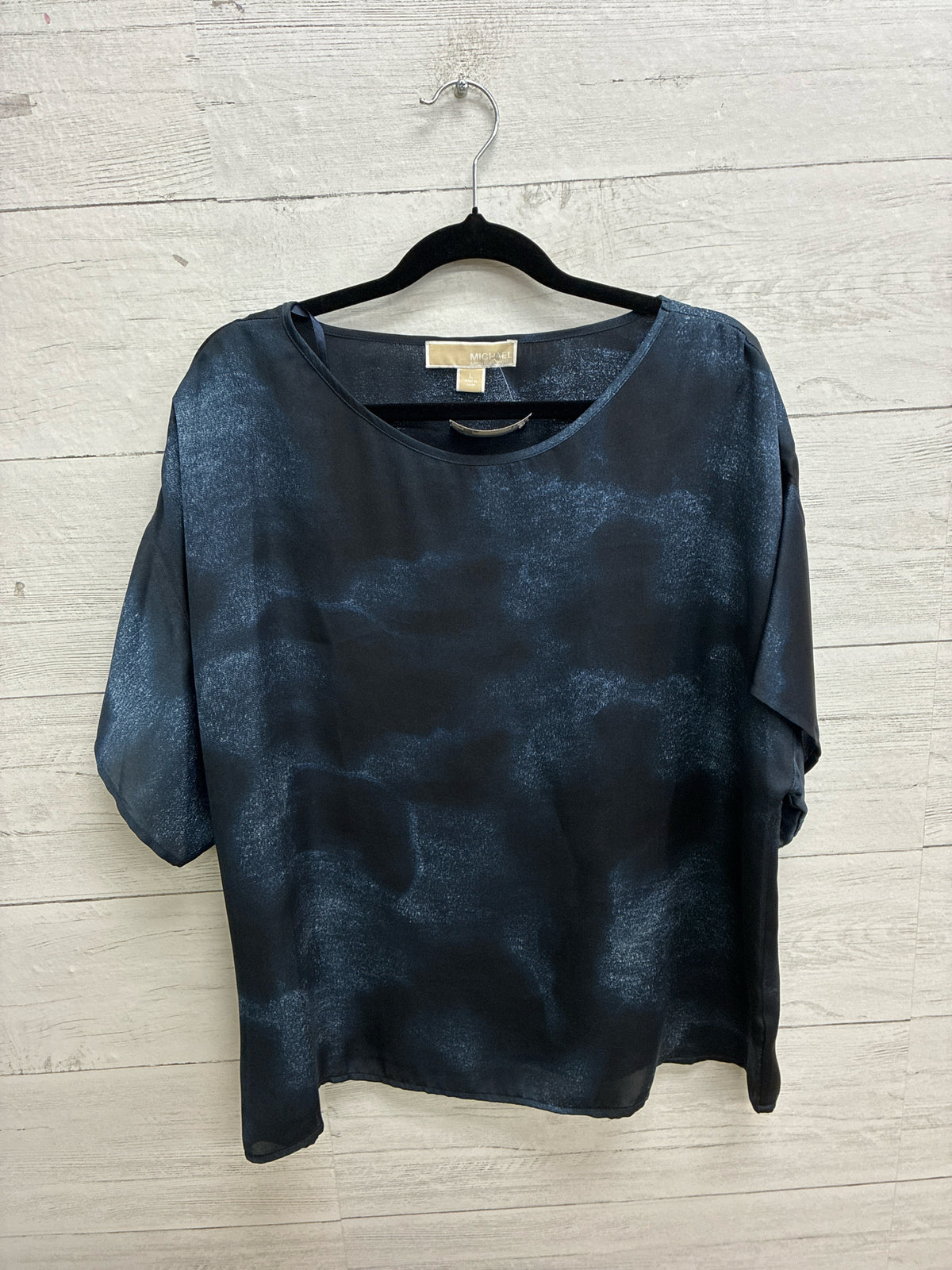 Size L Michael Kors Blue Womens Shirt