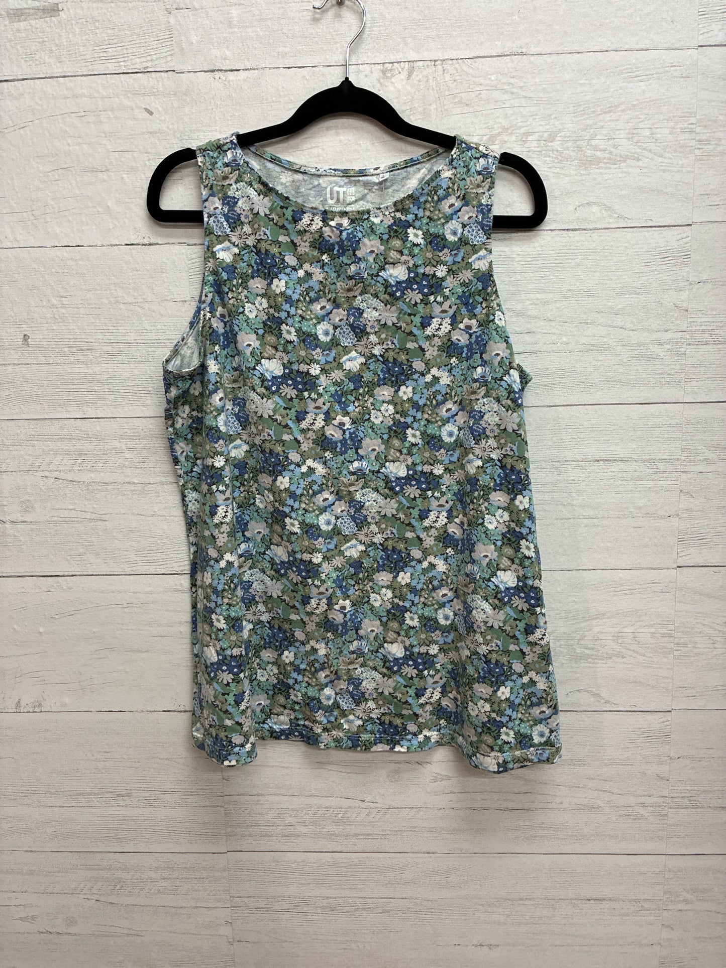 Size L FLORAL Womens Tank-Top