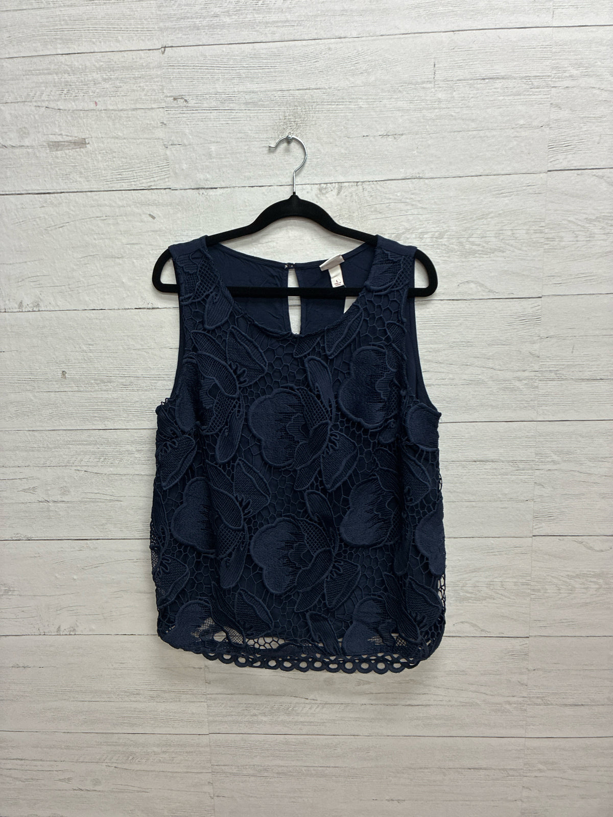 Size L Merona Navy Womens Tank-Top