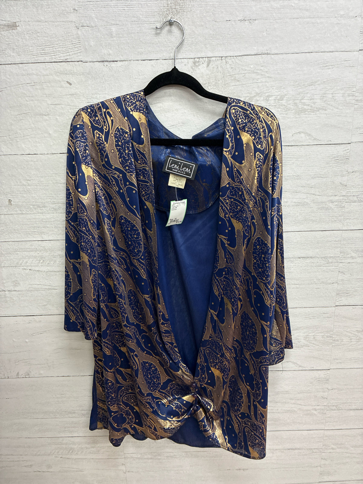 Size 18 LENI LENI Blue/Gold Womens Shirt