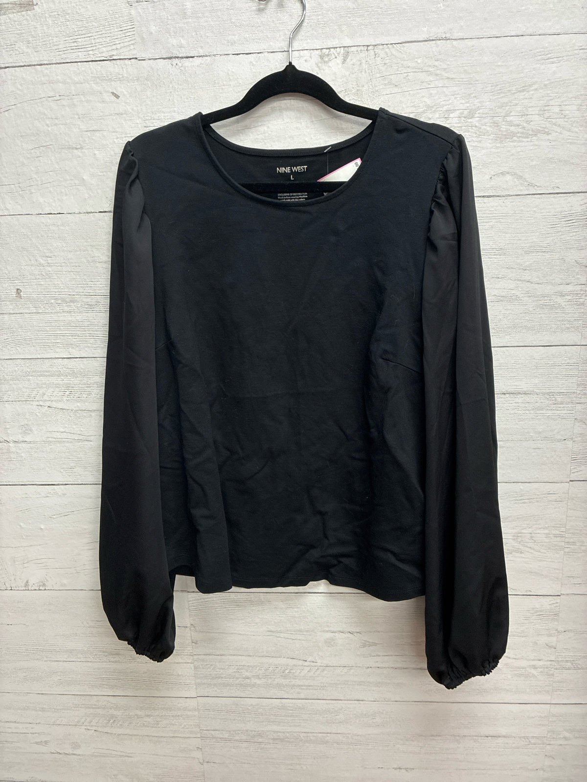Size L Nine West Black Womens Shirt