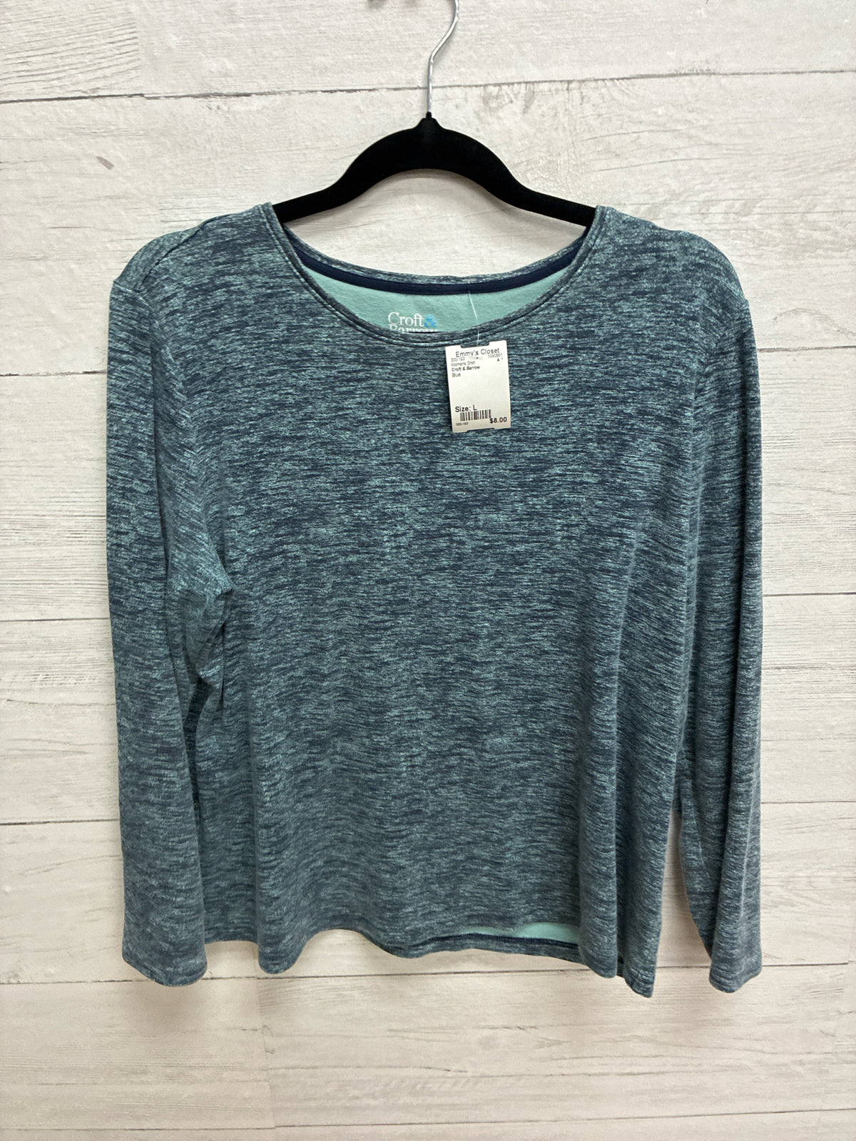 Size L Croft & Barrow Blue Womens Shirt