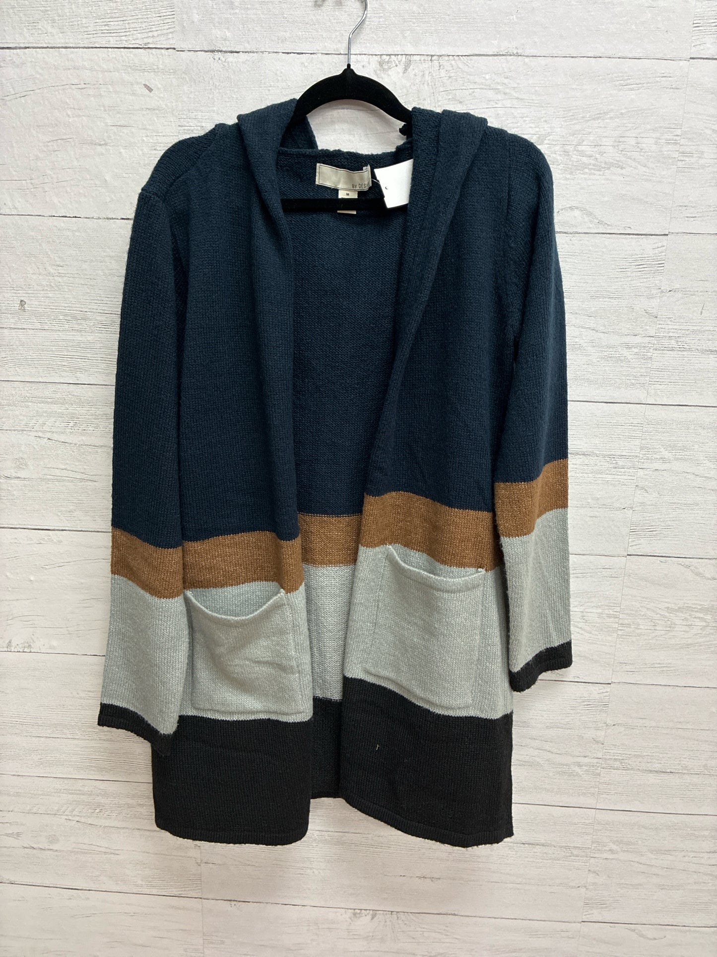 Size M By design black/blue/grey Womens Cardigan